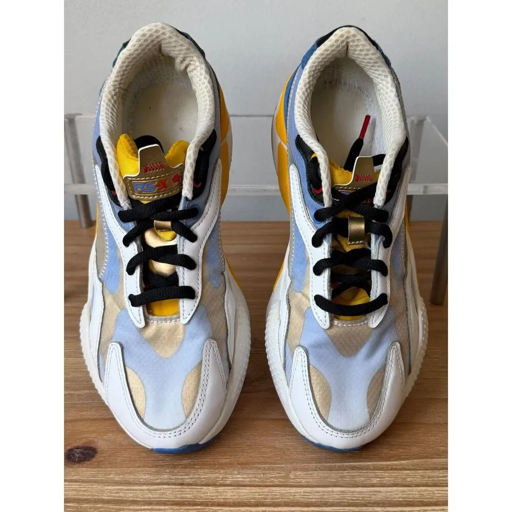 Puma X Sonic the Hedgehog Sega RS-X Golden Rod Sneakers Men's Sz 8